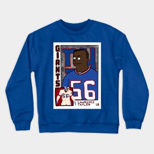 LAWRENCE TAYLOR Simpsons-Inspired Illustration by @cousscards Crewneck Sweatshirt